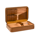 Plain Wooden Leather Travel Humidor