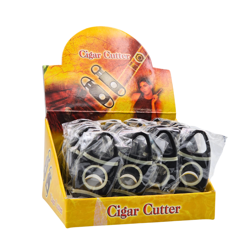 Rubberized Football Cigar Cutters - 24ct