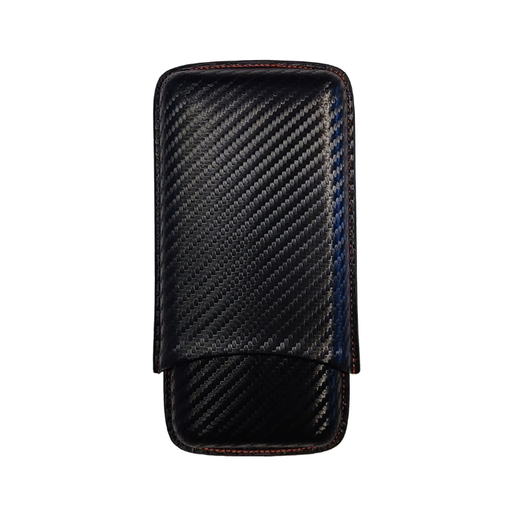 3 Finger Telescopic Cigar Case - Carbon Black