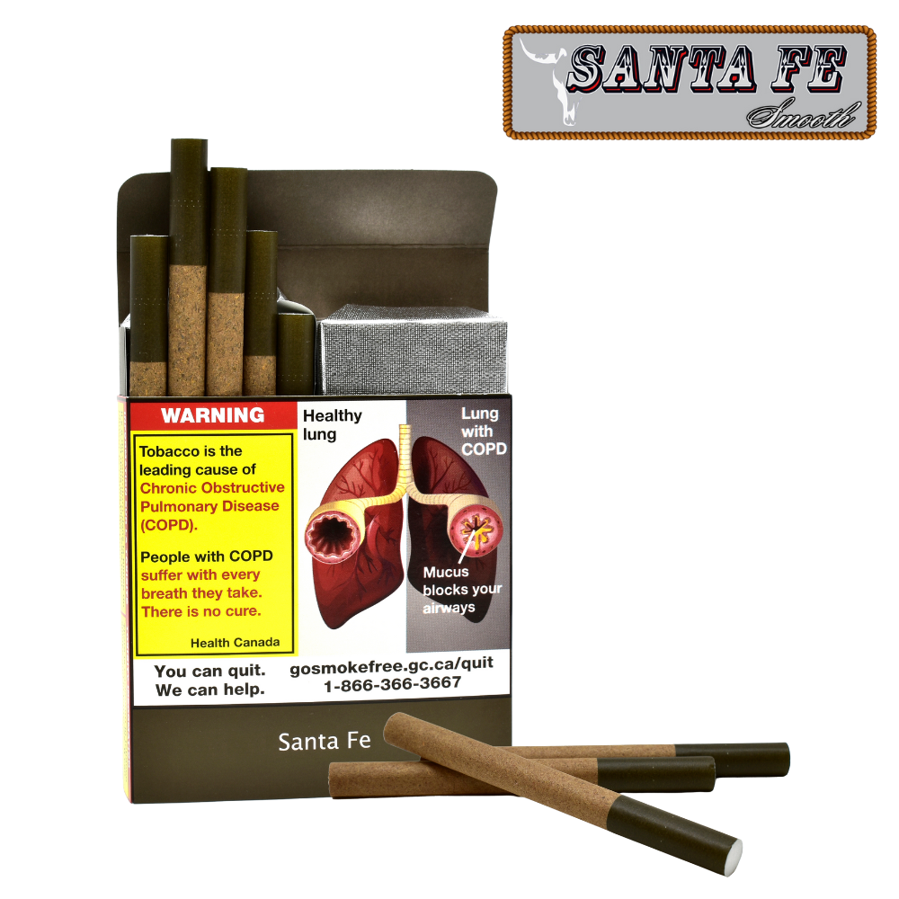 Santa Fe Smooth Filtered Little Cigars 10x20 - 200 