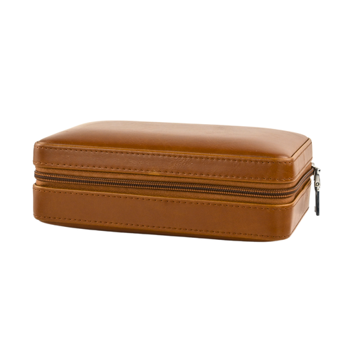 Plain Wooden Leather Travel Humidor